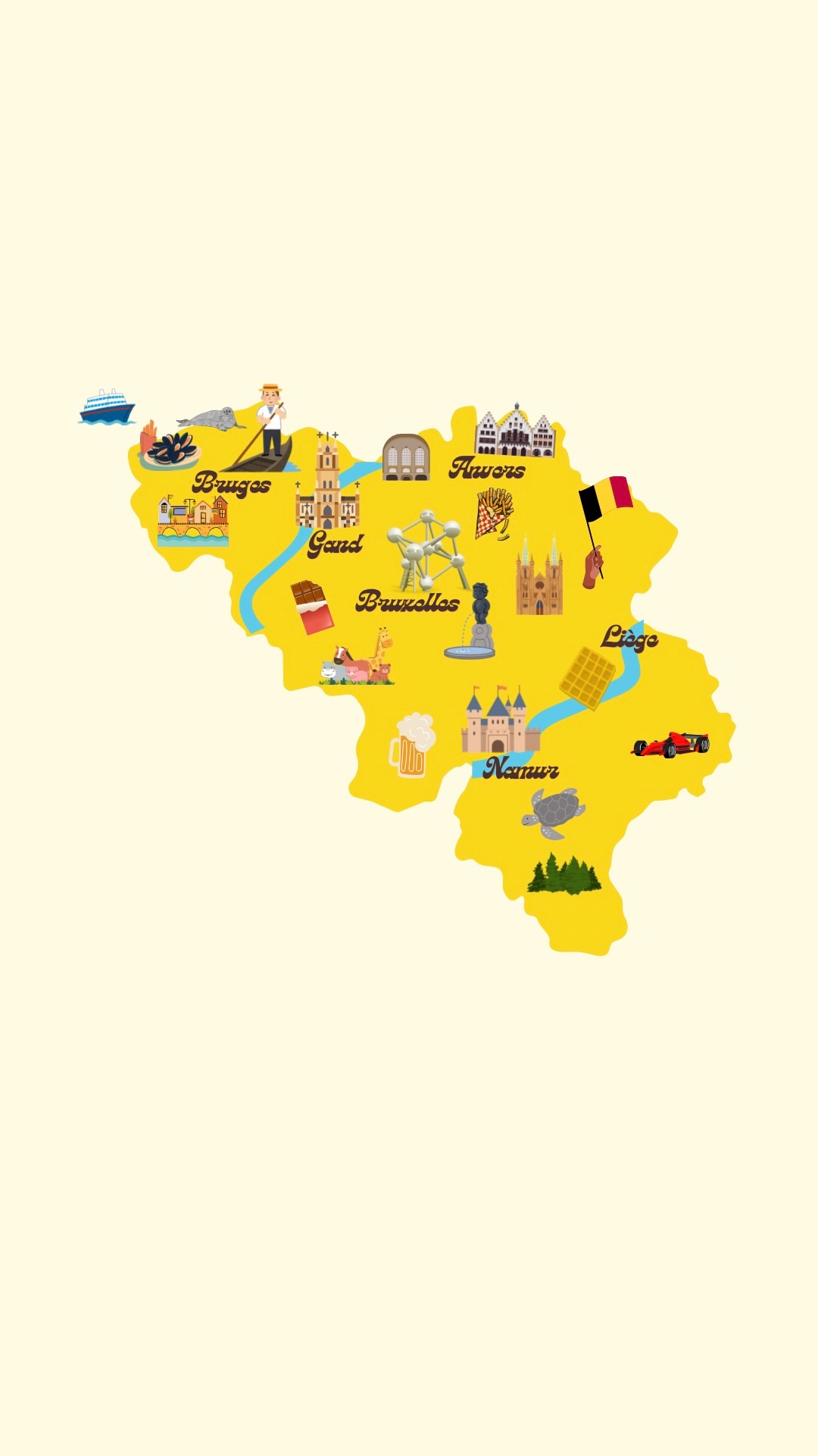 Map of Belgium
