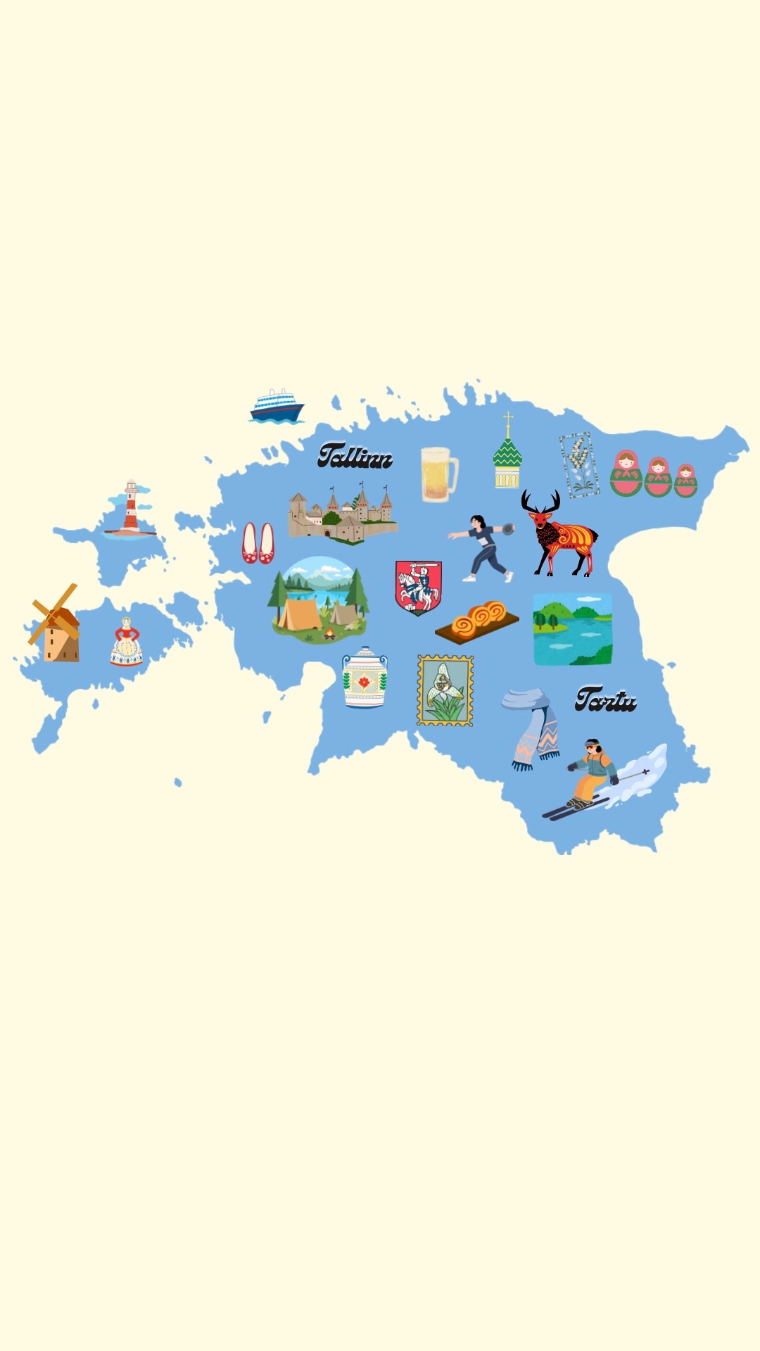 Map of Estonie