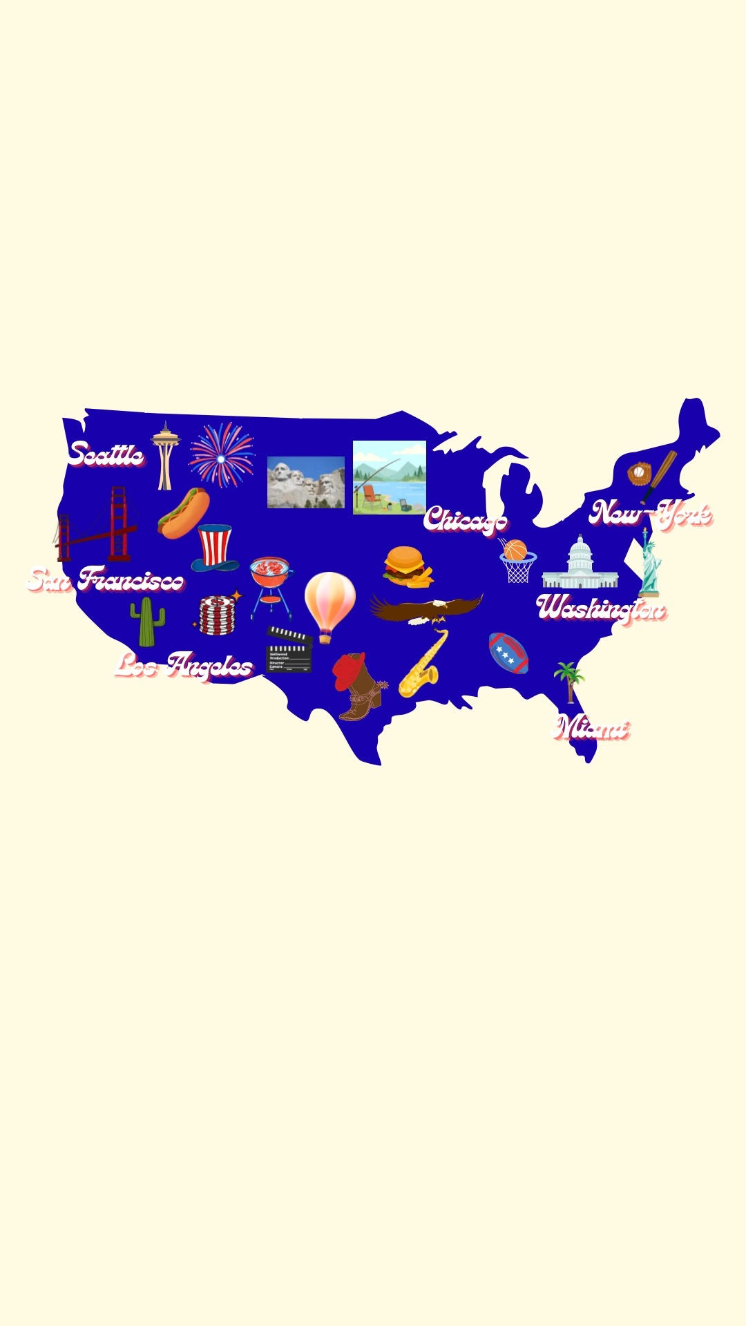Map of United States of America
