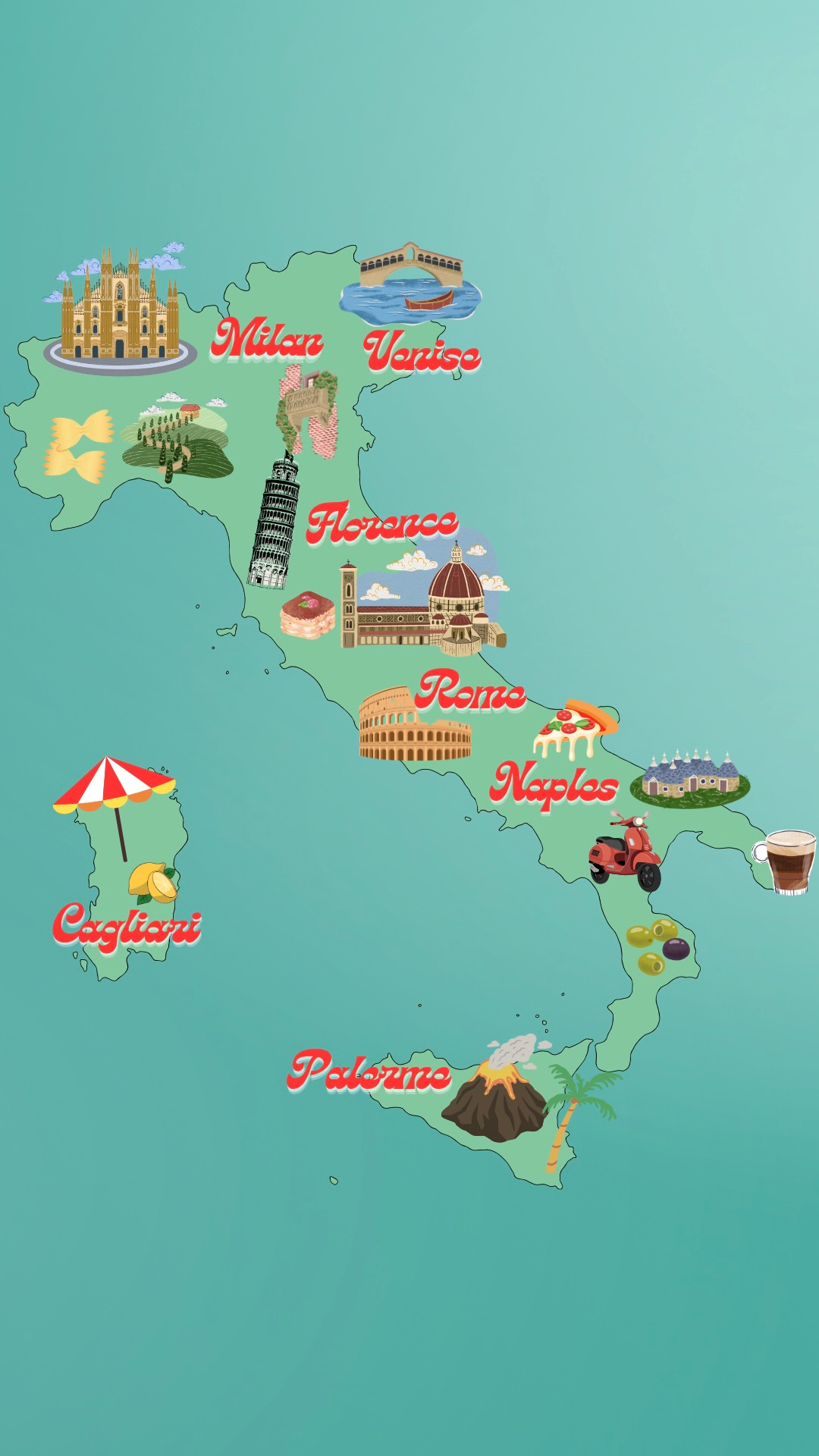 Map of Italie
