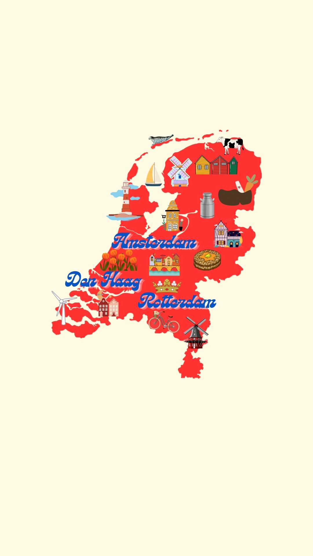 Map of Pays-Bas