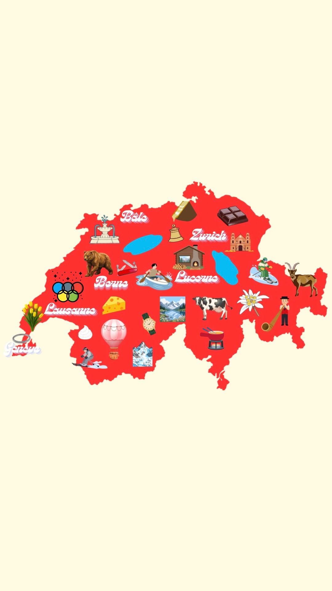 Map of Switzerland